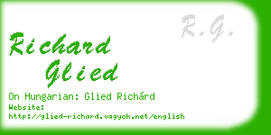 richard glied business card