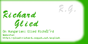 richard glied business card